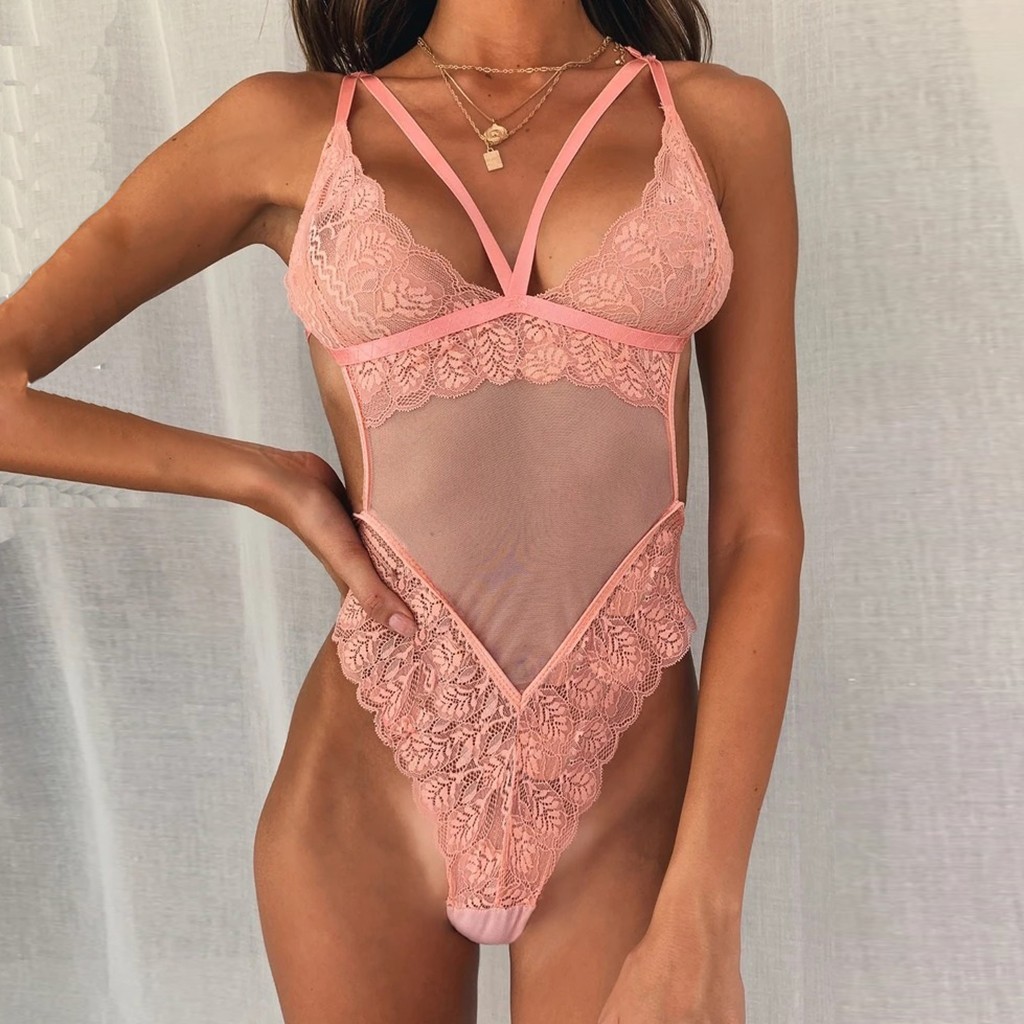 Title 5, Sexy Lace One-piece Casual Lace One-piece Under...