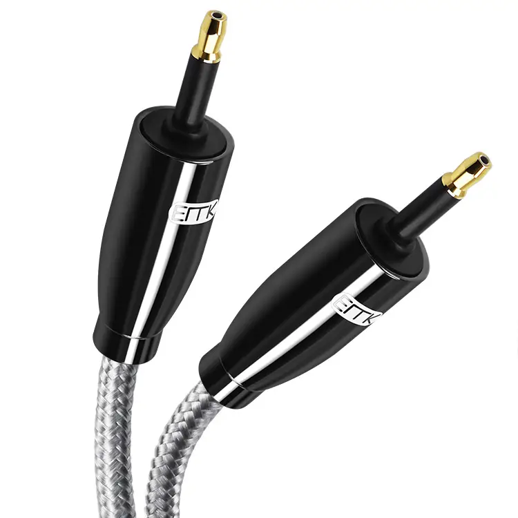 EMK Mini Toslink Audio Cable SPDIF Optical Cable 3.5 To 3.5 Optical Audio Cable