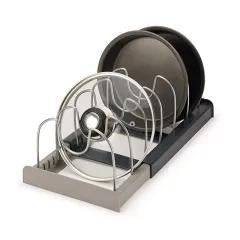 New Stainless Steel Retractable Adjustable Pot Cover Shelf For Cross Border Foreign Trade - Black - View 1