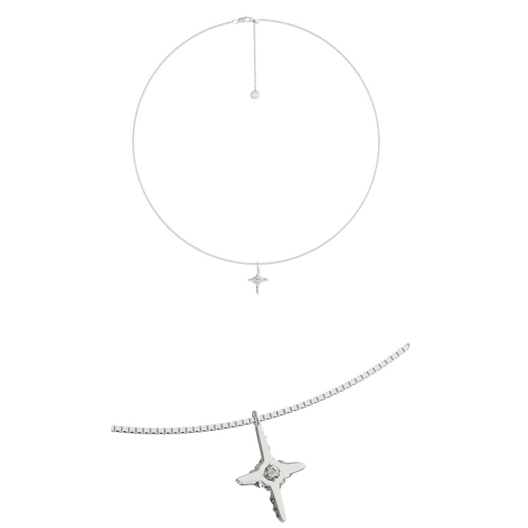 KVK Cross Necklace Female Clavicle Chain