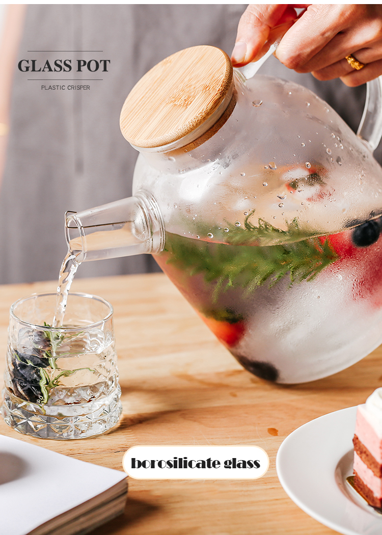 Cold Kettle Nordic Transparent Kettle Teapot Cool White