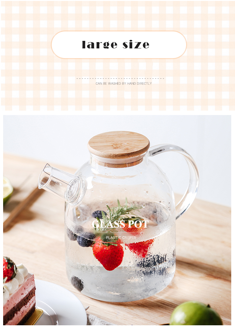 Cold Kettle Nordic Transparent Kettle Teapot Cool White