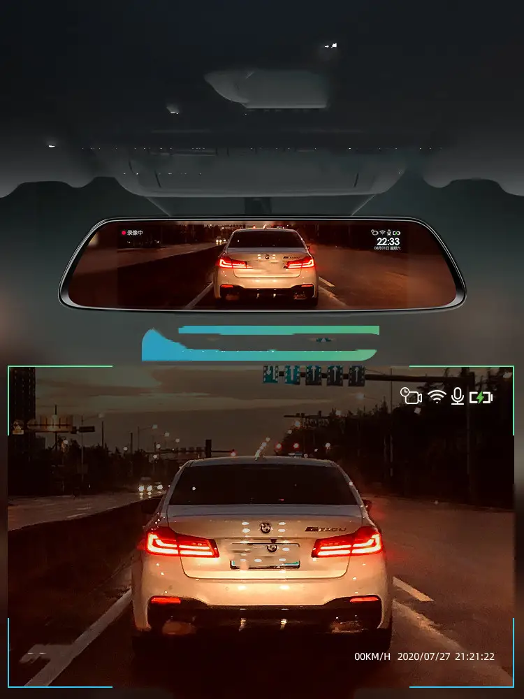 360 Driving Recorder High-definition Night Vision Free Installation Wireless Image