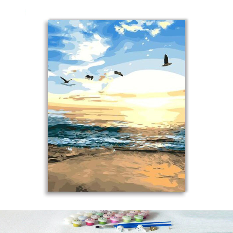 Frameless Oil Painting Flower Landscape Character Animal Photo Decoration