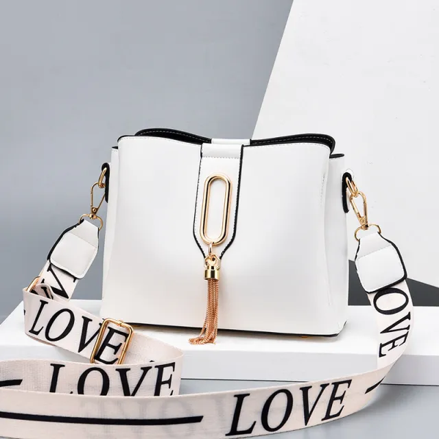 Small Bags Women Women's Bags Shoulder Messenger Bag All match Pure Trend Color Casual Handbag White - Shop at LoveMi
