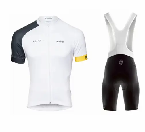 Men's Short-sleeved Cycling Jersey Suspenders Suit