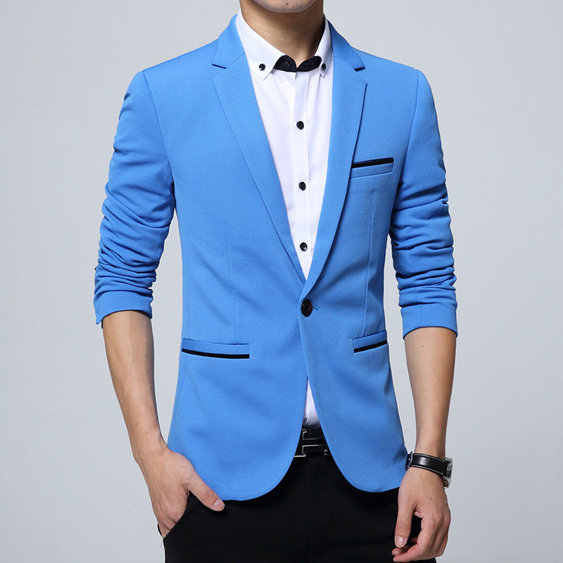 Title 3, Korean Style Small Suit Jacket Mens. Achieve a...