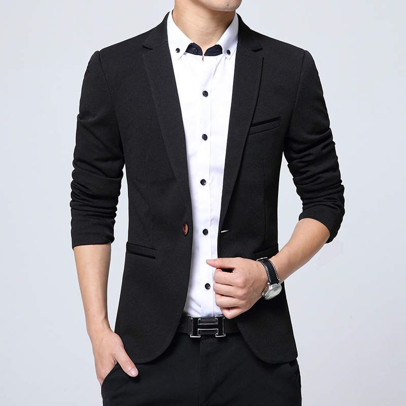 Title 6, Korean Style Small Suit Jacket Mens. Achieve a...