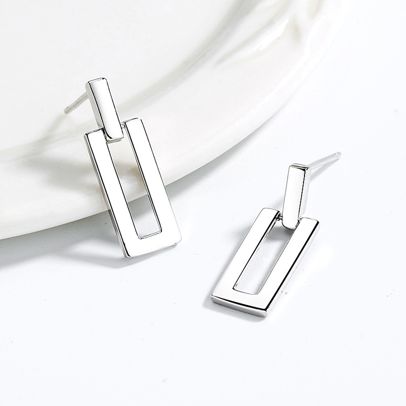 Women's Geometric Rectangular Earrings