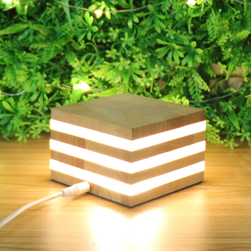 USB Wooden LED Table Lamp, picture 2 of 4