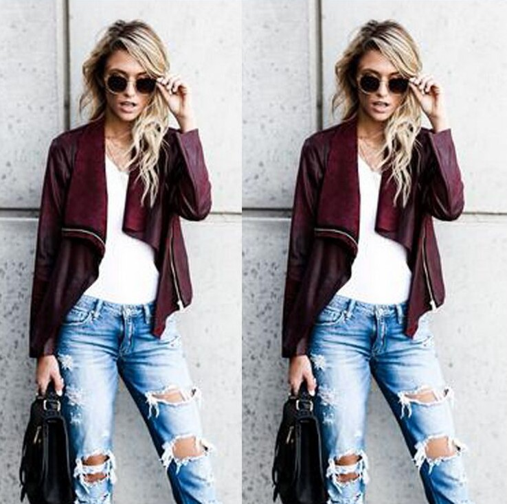 Deerskin Fleece Long Sleeve Short Jacket