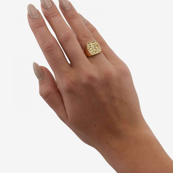 Retro Personality Meteor Sky Moon Surface Crater Ring