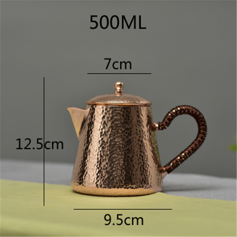 Handmade small copper teapot pure copper teapot making