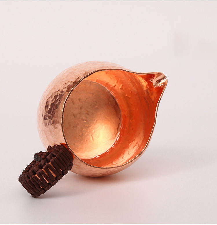 Copper Tea Divider Side Handle Anti-Scalding Kung Fu Tea Set Accessories