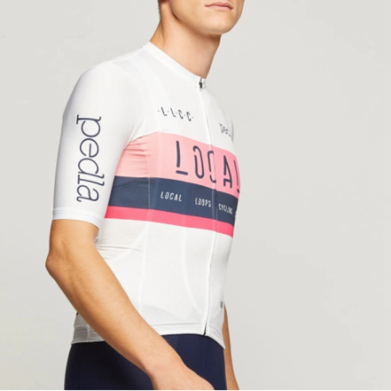 White Top Cycling Jersey Outdoor Short Sleeve
