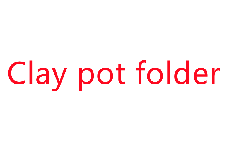 Clay pot folder