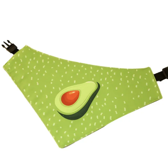Handmade Summer Refreshing Avocado Pet Scarf Triangle Scarf Universal For Dogs And Cats Green - Shop at LoveMi