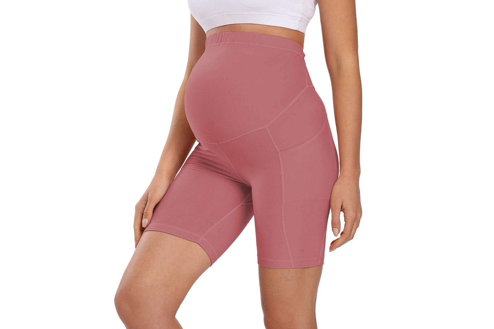 Mini Yoga Fitness Sports Maternity Pants Pink - Shop at LoveMi