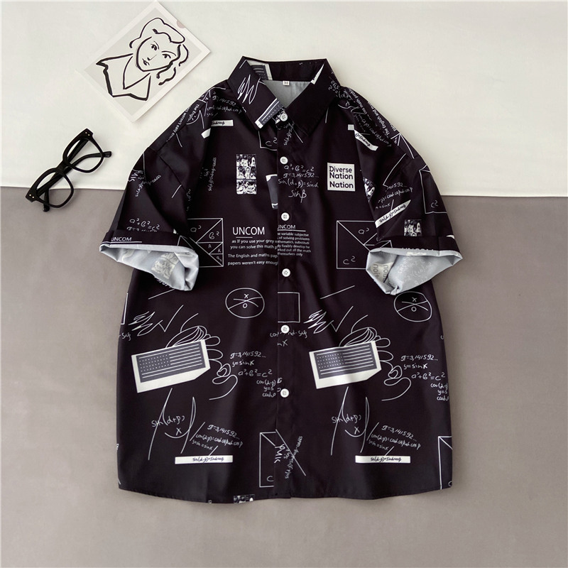 Student Couple All-match Korean Style Trendy Shirt