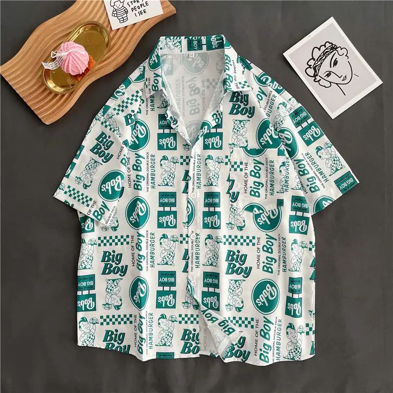 Student Couple All-match Korean Style Trendy Shirt