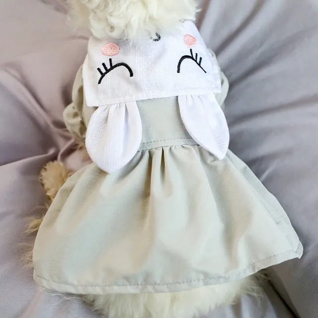 Spring And Summer New Product Sleepy Bunny Skirt Rabbit Ears Princess Dress Green - Shop at LoveMi