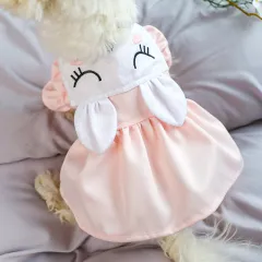 Spring And Summer New Product Sleepy Bunny Skirt Rabbit Ears Princess Dress - Pink - View 1