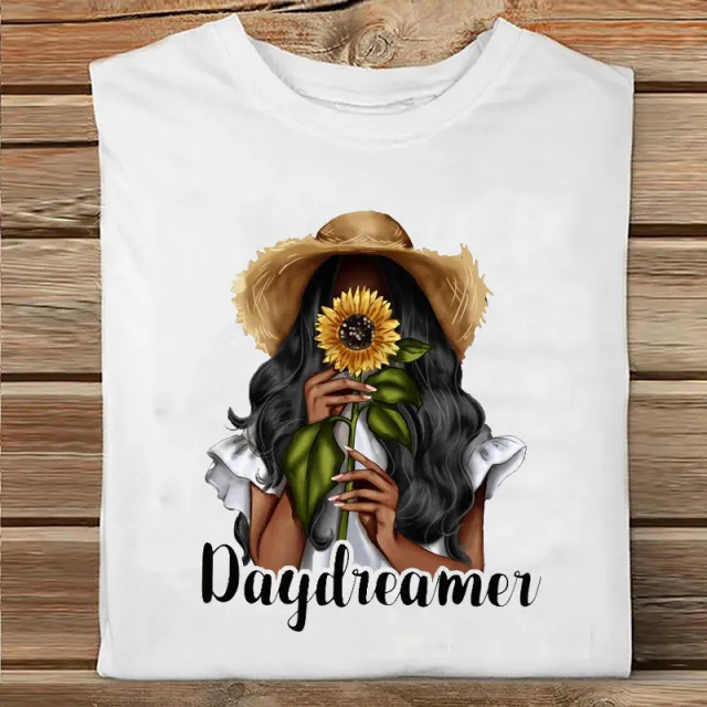 Ladies Summer Fashion Casual Cute Cartoon Print Short Sleeve 8.Style L - Shop at LoveMi