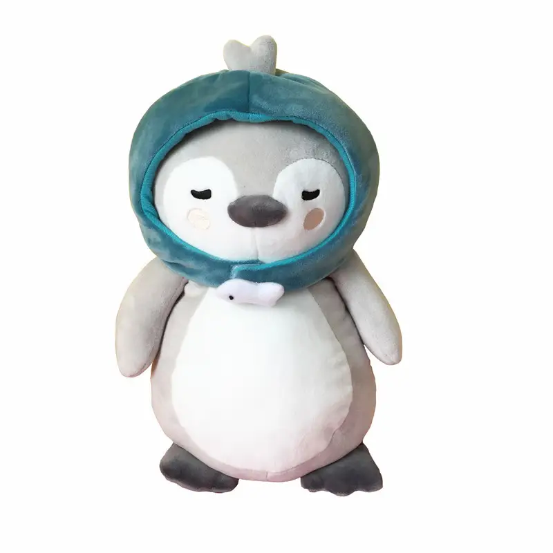 Plush Penguin Doll Penguin Hat With Detachable Wings And Rocking