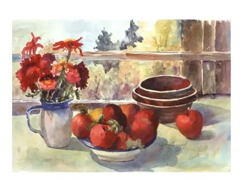 Autumn Window DIY Painting By Numbers Kit No Frame - Shop at LoveMi
