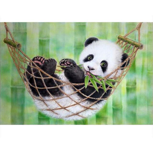 Title 4, Baby Panda - DIY Painting By Numbers Kit