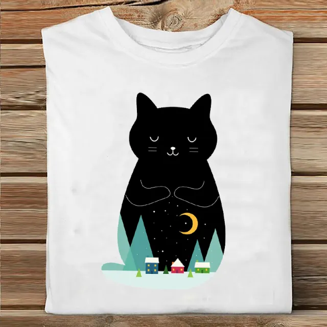 Ladies Summer Fashion Casual Cute Cartoon Print Short Sleeve 10.Style Xl - Shop at LoveMi