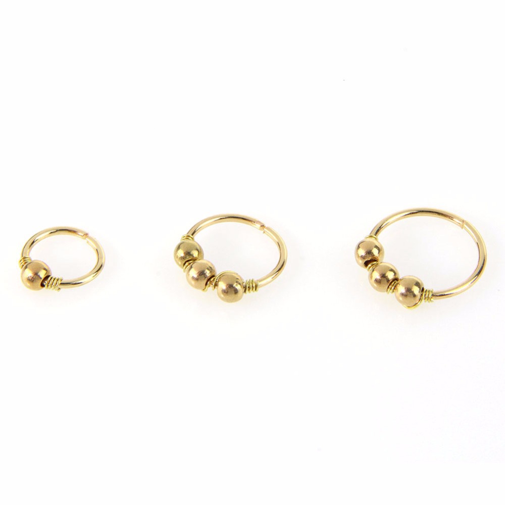 Body Piercing Ball Plating Nose Ring Nose Clip Nose Nail Ear Bone Nail Earring