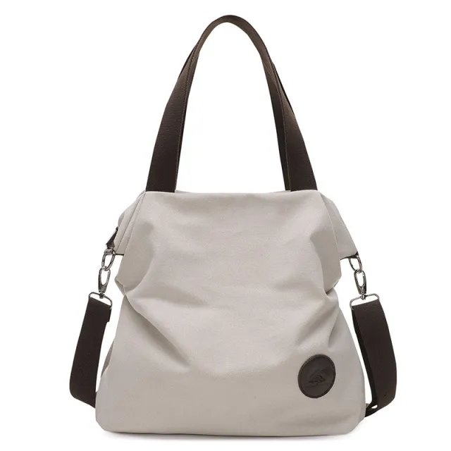 Ladies Handbag Canvas Bag Cream - Shop at LoveMi