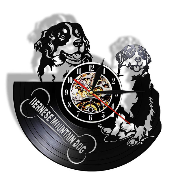 Vintage Dog Vinyl Wall Clock