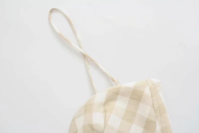 European And American Style Classic Plaid Dress