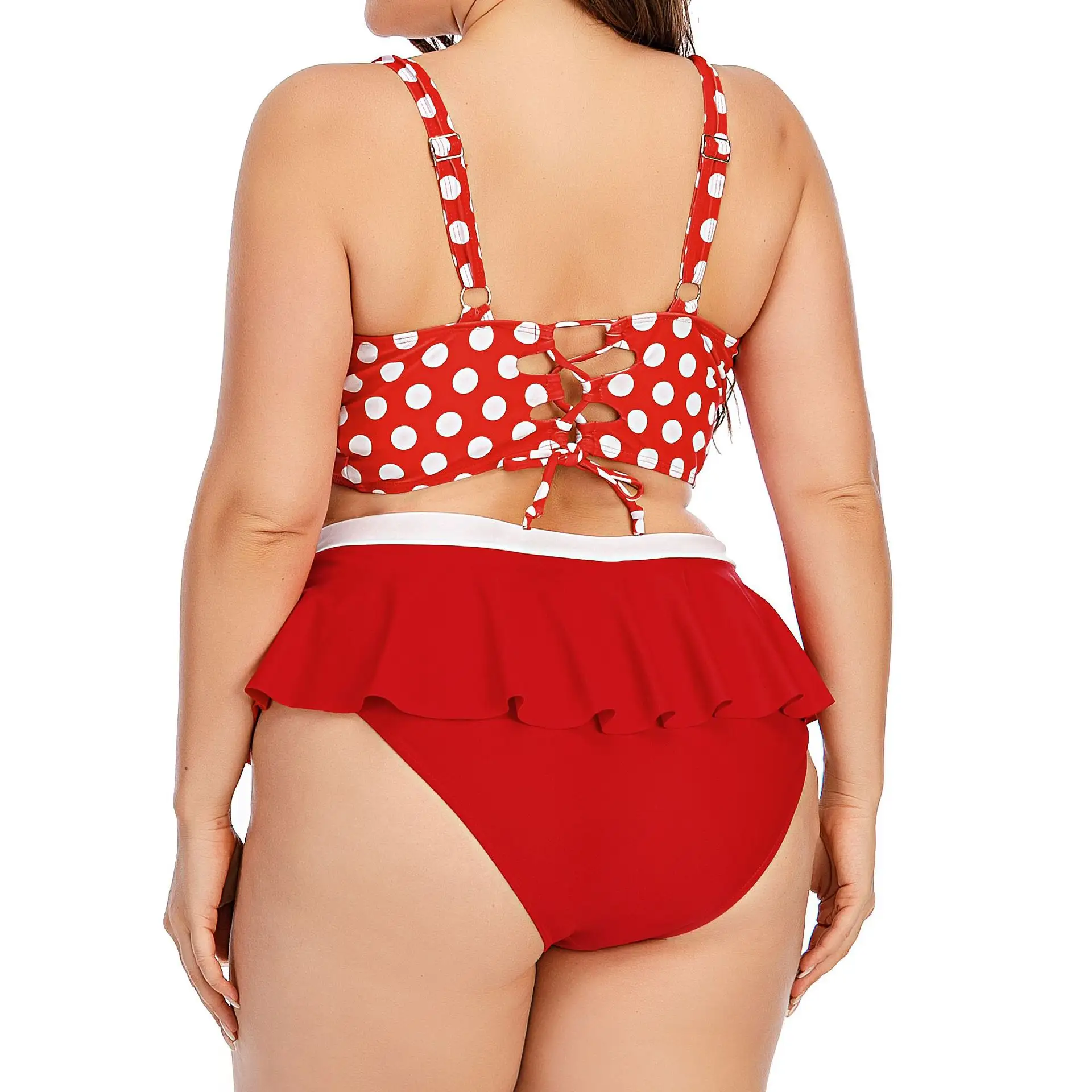 Large Plus Size Swimwear Female Push Up