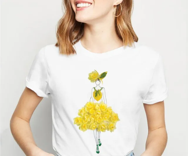 Fashion 3D Flower Skirt Girl Print T Shirt 1Style - Shop at LoveMi