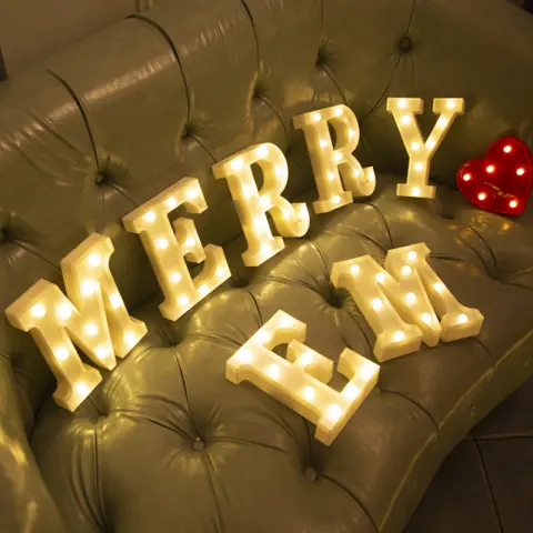 Luminous LED Letter Number Night Light English Alphabet Battery