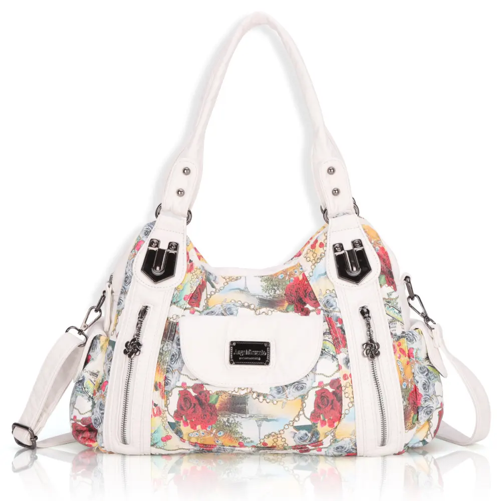 Women's Bags Printing Ladies Handbags Soft Leather Shoulder Messenger