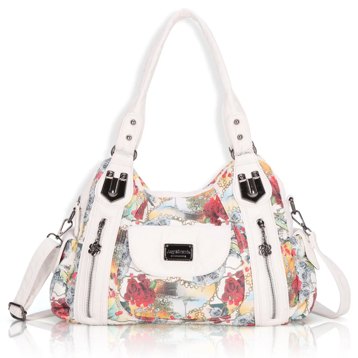 Women's Bags Printing Ladies Handbags Soft Leather
