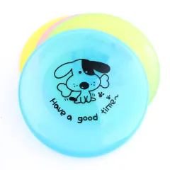Silicone Flying Saucer Funny Pets Dog Cat Toy Dog Game Flying Discs Resistant Chew Puppy Training Interactive Pet Supplies - Random Colour - View 1