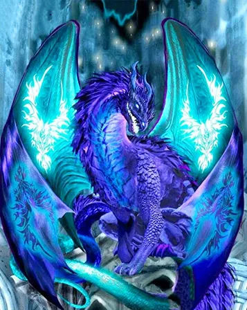 Diamond Painting cartoon Dragon Embroidery Cross Stitch 3D Round Shape - Shop at LoveMi
