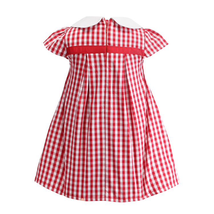 Children's Clothing Spring And Summer New Bow Tie Round Neck Sleeveless Floral Skirt Cotton Girls Dress Flower Skirt