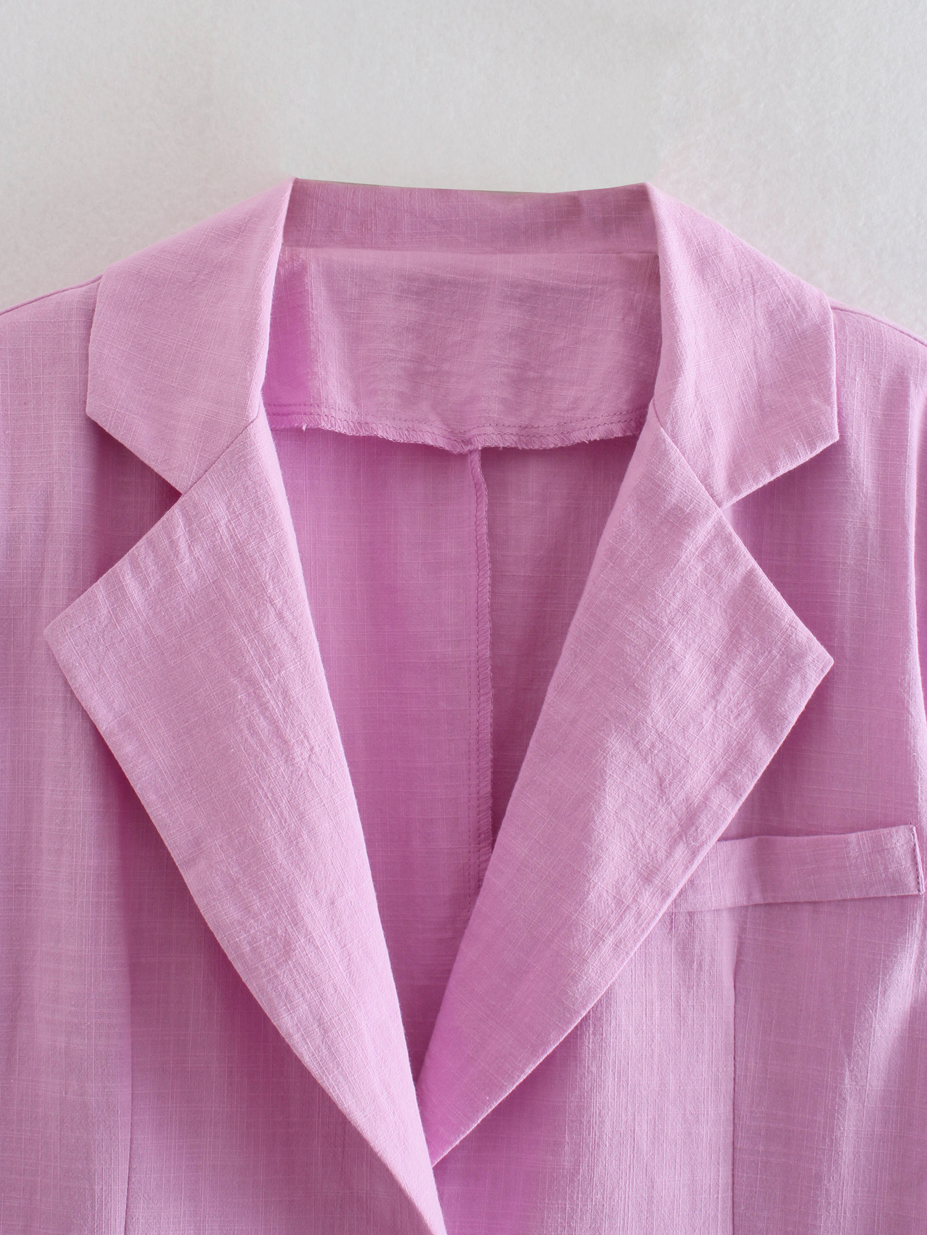  Spring Temperament European And American Women's Suits With Collar Straight Small Suits