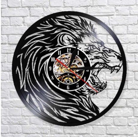 Animal Shape Wall Clock, Retro Style, picture 3 of 5