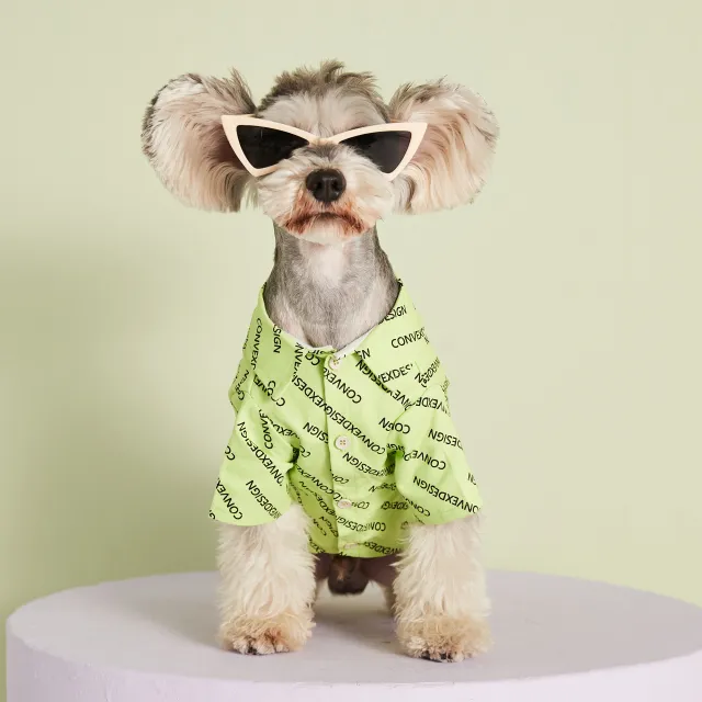 Shiba Inu Cat Bichon Dog Costume Green - Shop at LoveMi