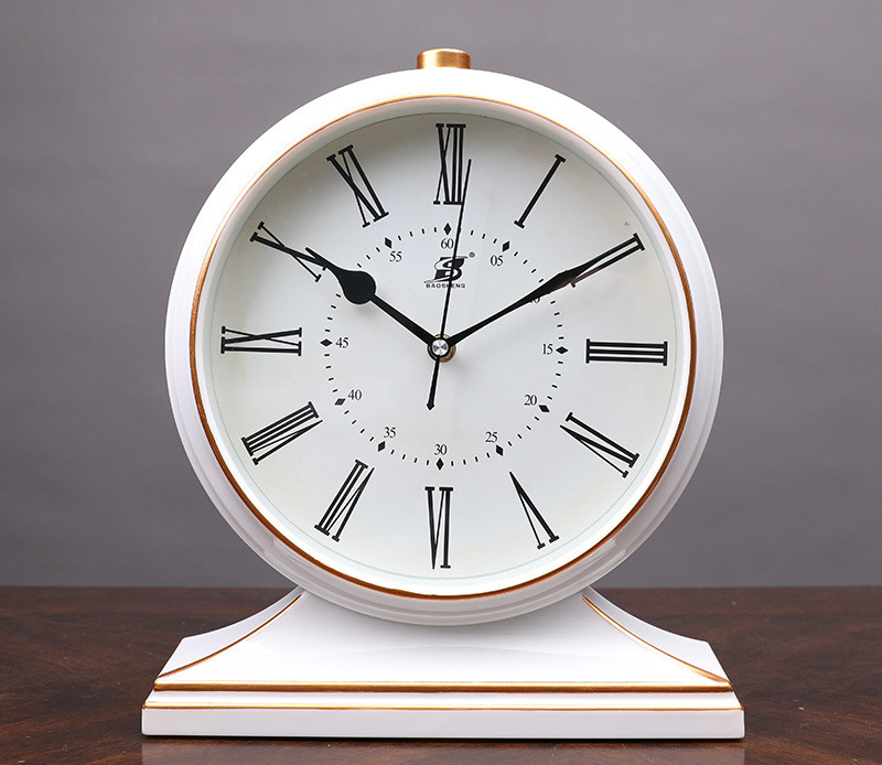 Pendulum Clock Quartz Living Room Desk Clock (Arabian black)