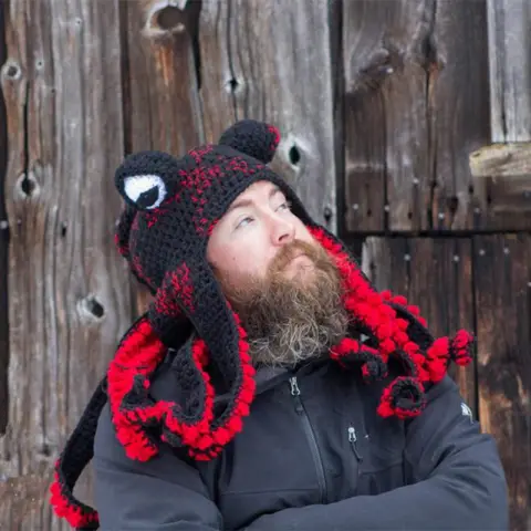 New Adult Hat Tricky and Funny Octopus Headgear Handmade