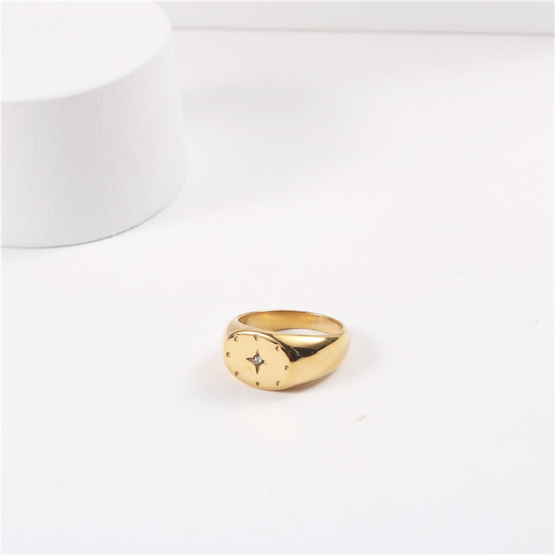 Six-pointed Star Ring Female Niche Design Fashion Personality Ins Tide Index Finger Ring Bracelet