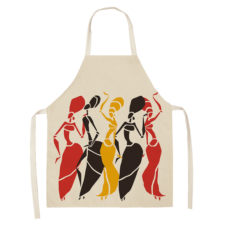 Title 5, Original Art Apron Foreign Trade Geometry Serie...